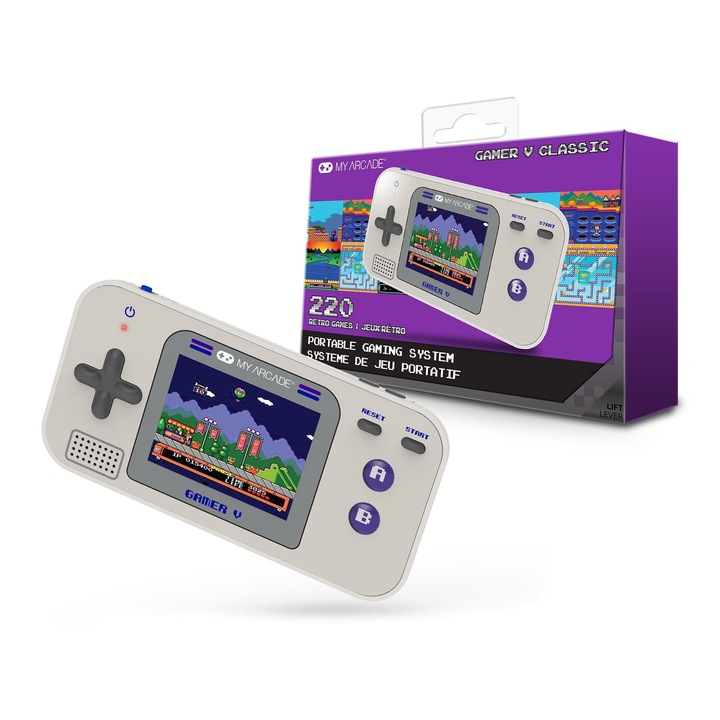 Consola portabila, My Arcade, DGUN-3920, Mov/Alb