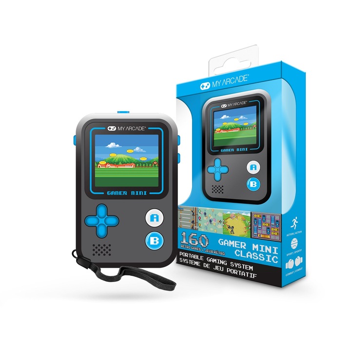 Consola portabila, My Arcade, DGUN-3926, Albastru/Gri