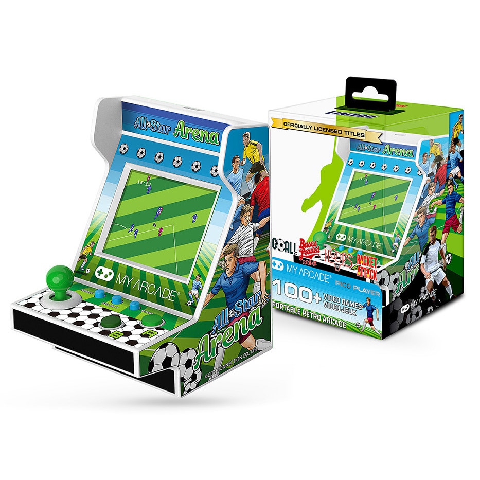 Consola portabila retro All-Star Arena 100+, MyArcade, Pico Player, 3.70 inch