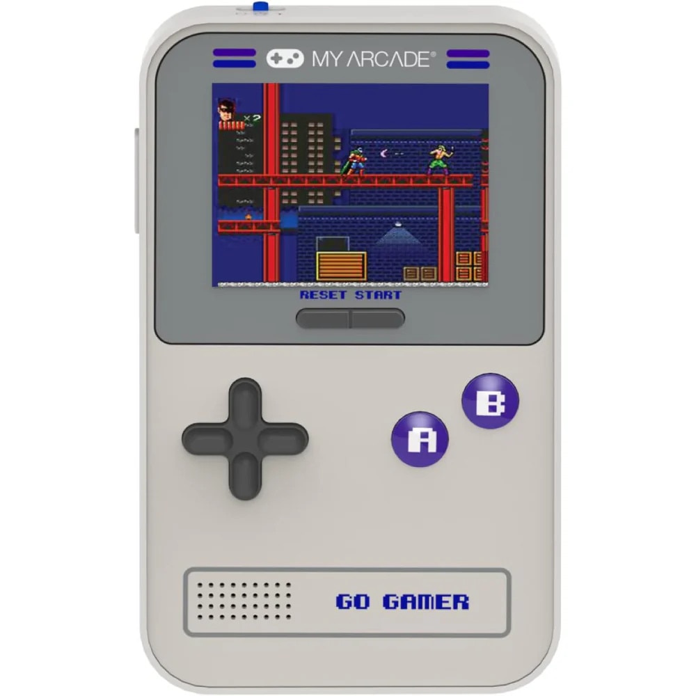 Consola portabila portabila My Arcade DGUN-3910 Go Gamer Classic 300 in 1 gri si violet