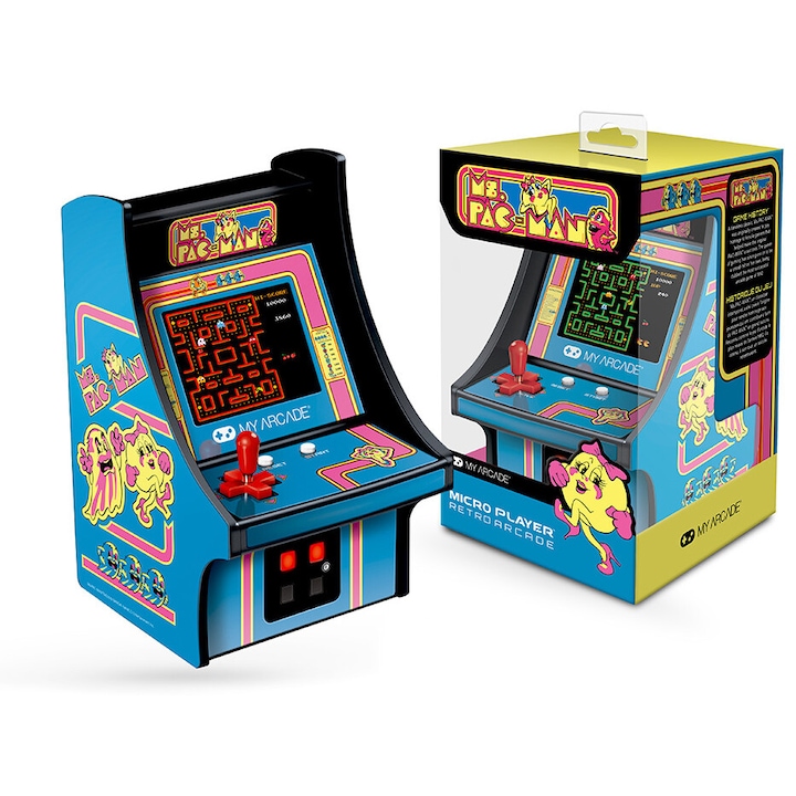 Consola jocuri video, My Arcade, DGUNL-3230, Ms. Pac-Man, 6,75"