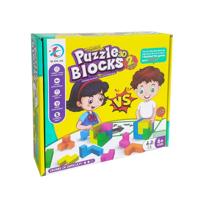 Set de constructie, RegioJáték, 20 blocuri, 3+