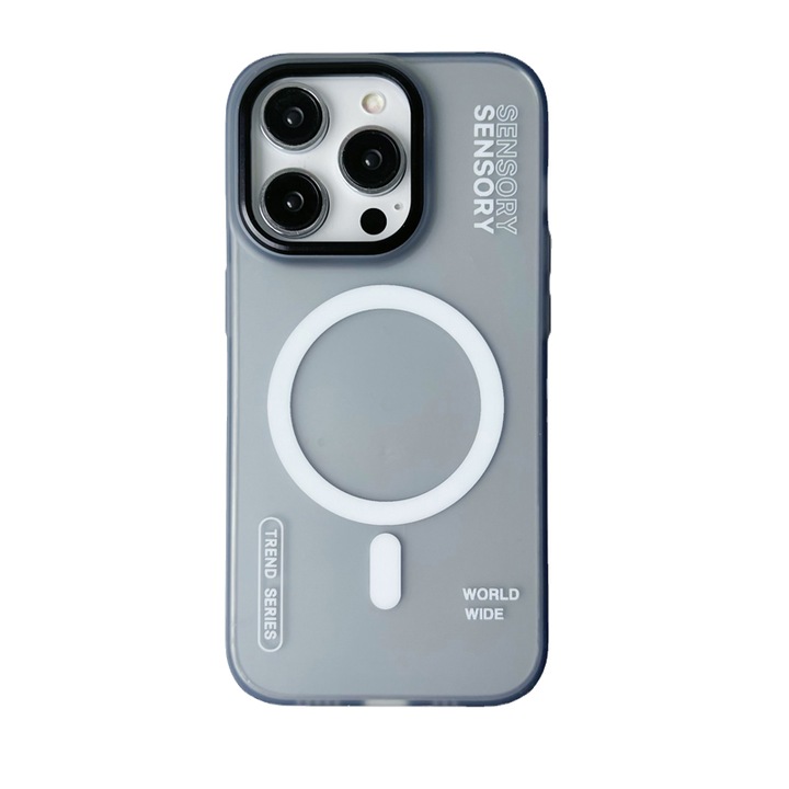 Протектор за телефон, Pimpom, за iPhone 15 Pro Max, Магнитно, Тъмен Мат, 16х8х1 см