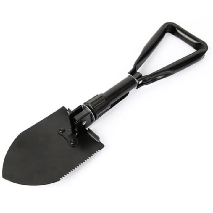 Lapát 5 az 1-ben, Fedővel, Acél, Fekete