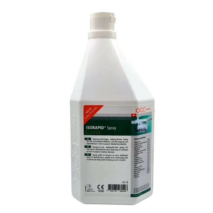 Fertőtlenítő spray felületekre és műszerekre, 1000 ml, Isorapid