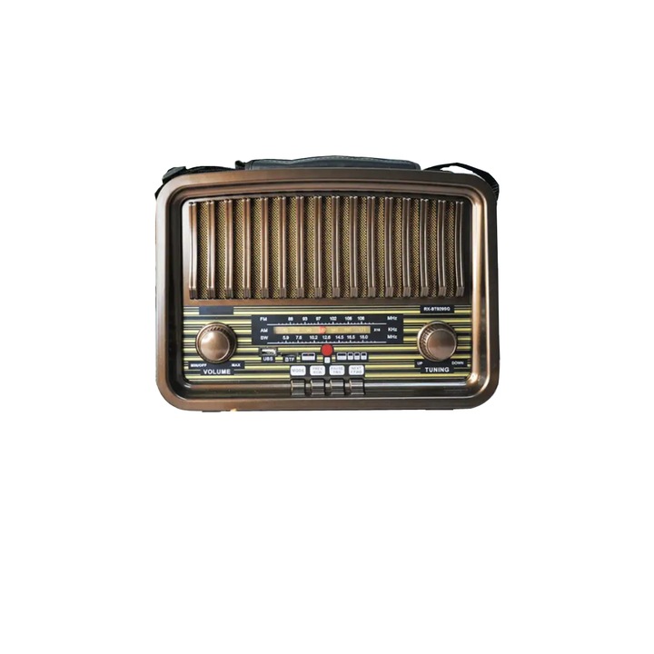 Radio portabil RDB BT929SQ functii multiple, FM/AM/SW, MP3 Player, stereo, Maro inchis