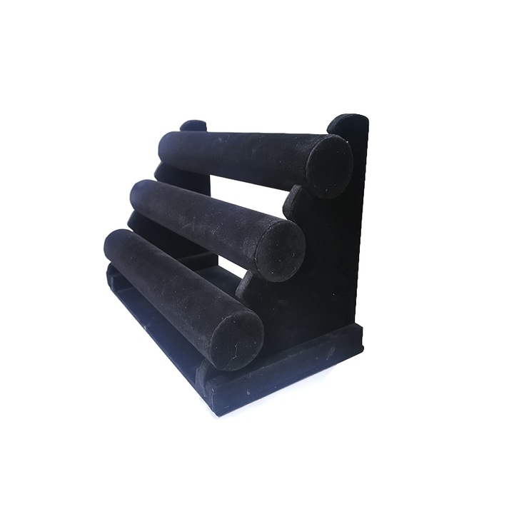 Suport bratari 3 cilindri, negru
