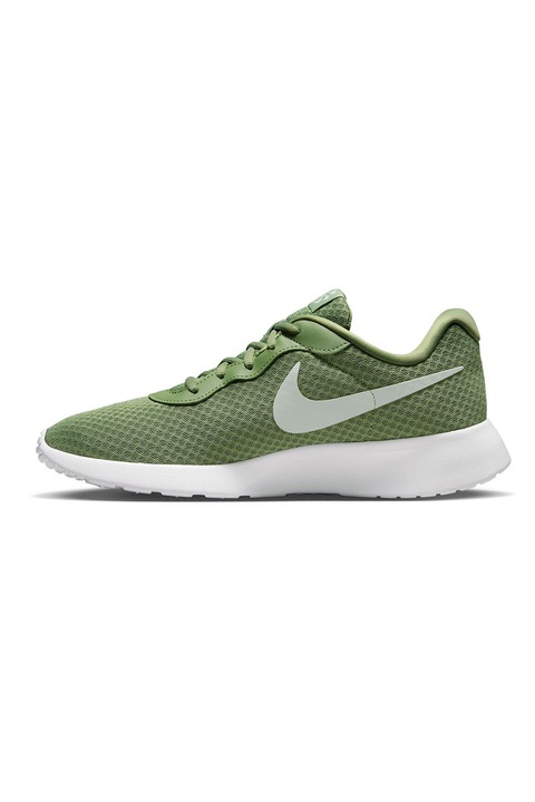 Nike, Pantofi de plasa pentru fitness Tanjun Flyease, Verde feriga, 40.5