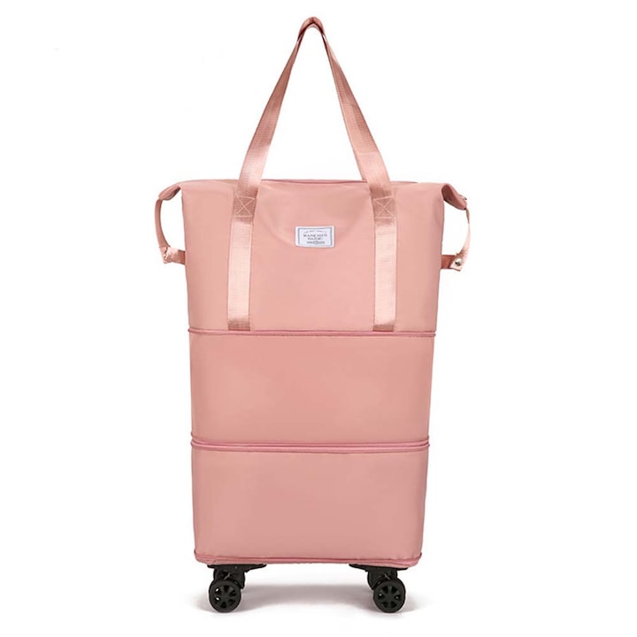 Многофункционална пътна чанта Dollcini, нова преносима чанта за сухо и мокро разделяне, фитнес чанта 432013 розова, 54x23x80cm