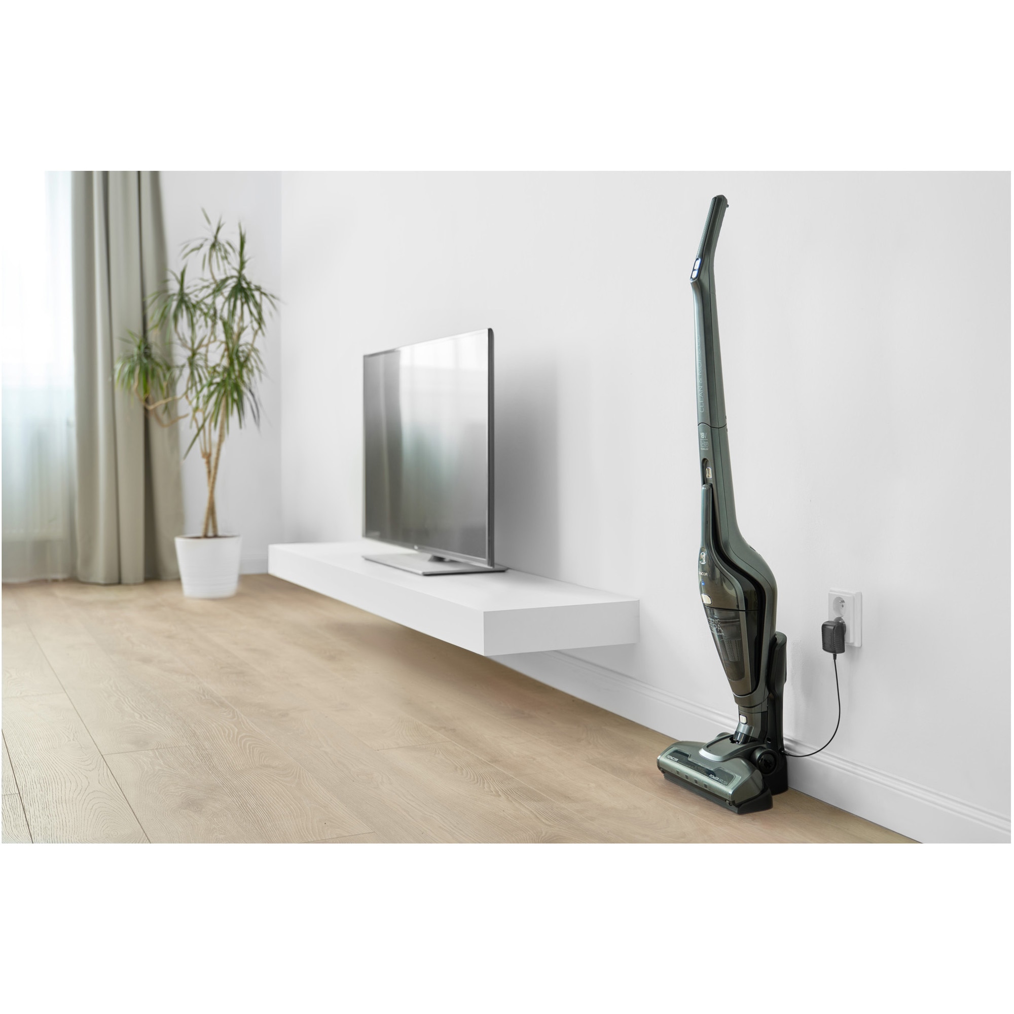 Aspirator fara fir, Sencor, SVC 8668AT, Rezervor 0.5l, Timp de functionare 45 min, 2 nivele, Functie MOP, HEPA