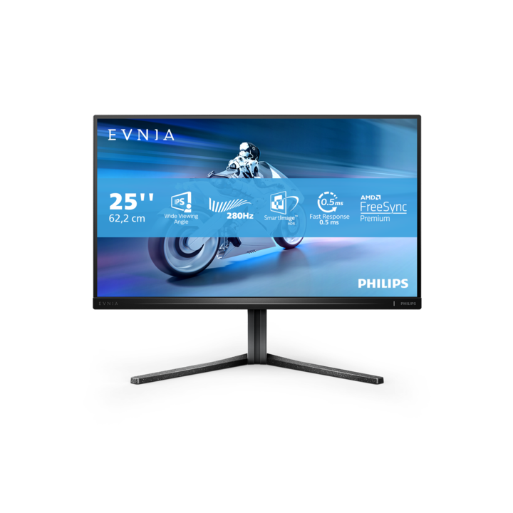 Monitor Gaming LED IPS Philips Evnia 24,5", FHD, 0,5 ms, 280 Hz, FreeSync Premium, 25M2N5200P/00