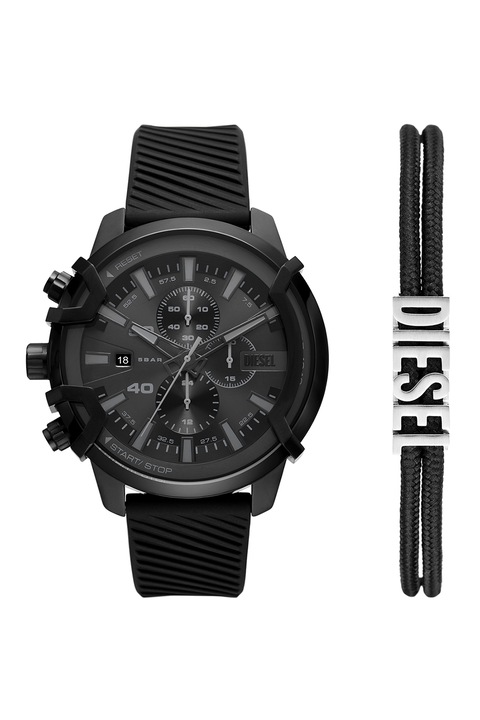 Diesel, Chrono karóra és karkötő szett, Fekete