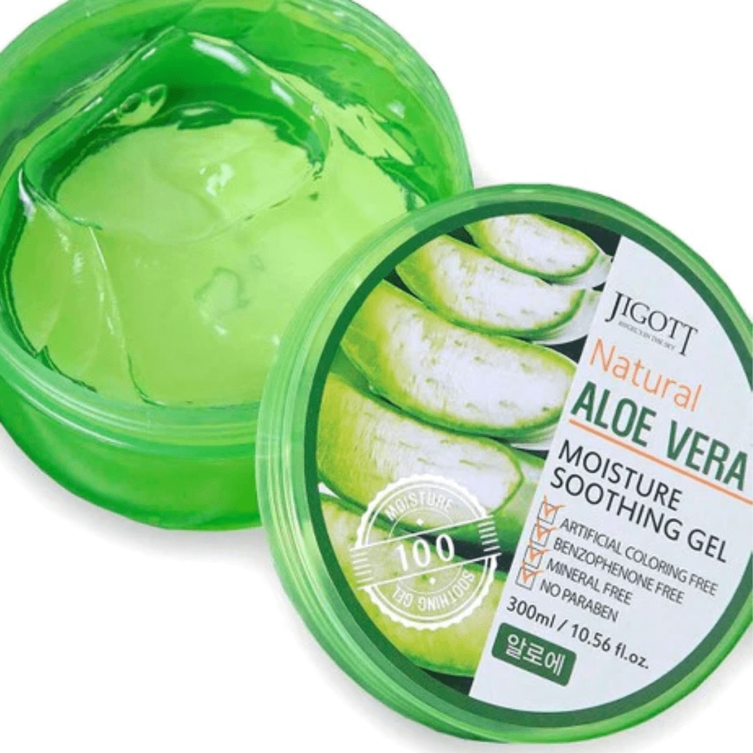 Gel calmant pentru fata cu Aloe Vera, Jigott, Natural Aloe Vera ...