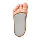 Branturi ortopedice tip 3/4 care sustin picioarele plat-valgus pentru copii, 1 pereche, Vaya Medical, Piele naturala, Bej, 26