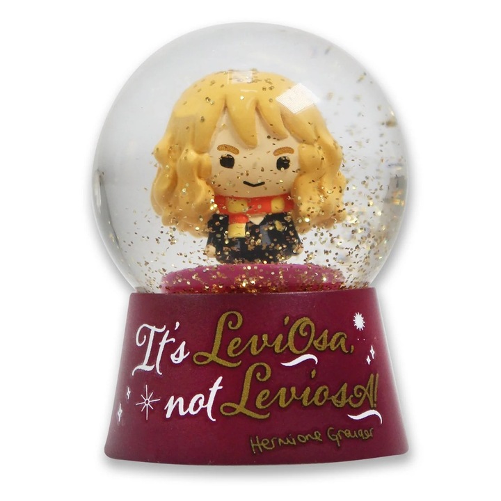 Hógömb dekoráció, Harry Potter, Kawaii Hermione, Többszínű, 6 cm