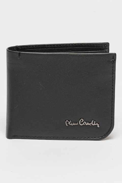Pierre Cardin, Kihajtható bőr pénztárca, Fekete