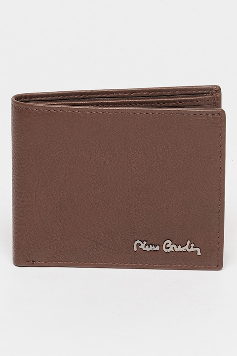 Pierre Cardin, Kihajtható bőr pénztárca, Barna