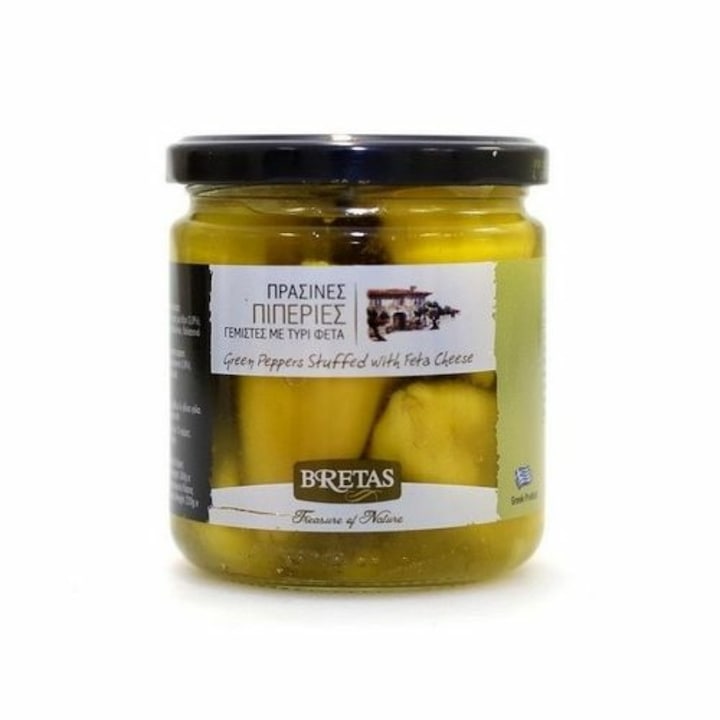Чушки Бретас пълнени с фета - зелени 360гр