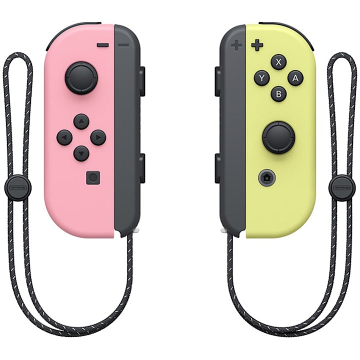 Nintendo Switch Joy Con Pair Controller, rózsaszín és sárga