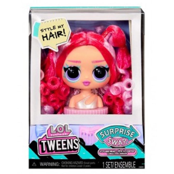 Cap papusa pentru L.O.L. Surprise! Tweens seria Surprise Swap