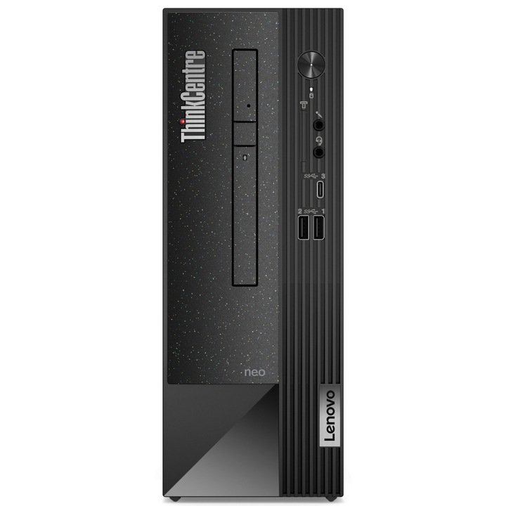 Настолен компютър Lenovo ThinkCentre neo 50s Gen 4, Процесор Intel Core i3-13100 (3.4/4.3GHz, 12M), 8 GB, 256 GB SSD M.2 NVMe, Intel UHD Graphics 730, Free DOS