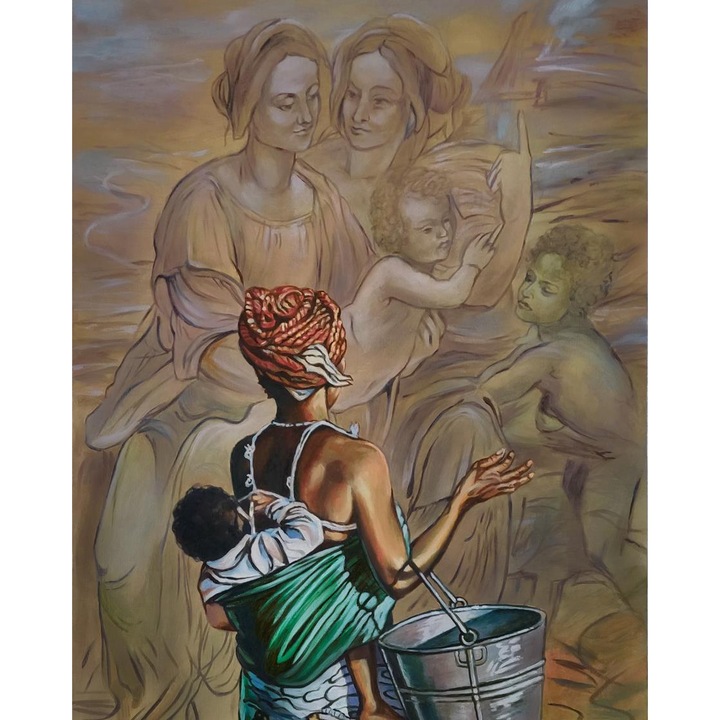 Рисуване по номера ITA ART, Репродукция по Али Хасун, 40х50см, Многоцветен