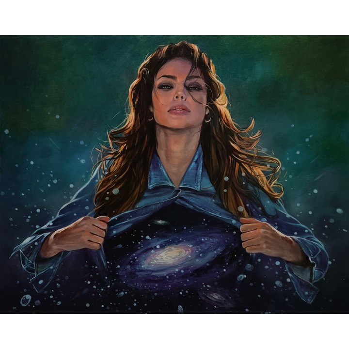 Рисуване по номера ITA ART, Вътрешен космос, 40х50см, Многоцветен