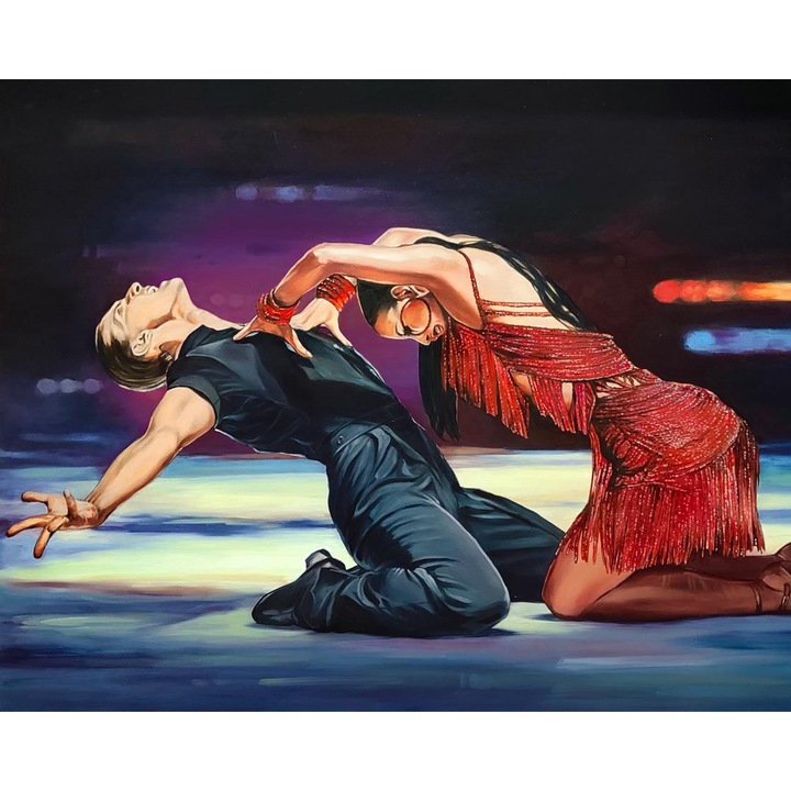 Pictura dupa numere ITA ART, Magia dansului, 40x50cm, Multicolor
