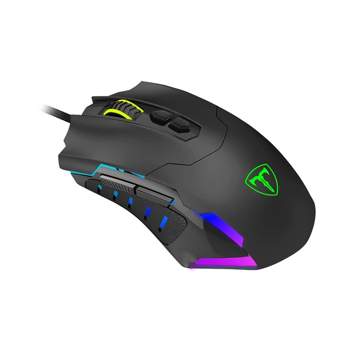 Mouse gaming T-Dagger Beifadier negru iluminare RGB