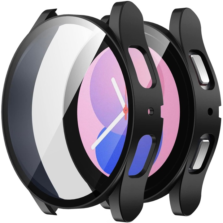 Protectie ecran smartwatch, Compatibil cu Samsung Galaxy Watch 6, 40mm, Negru