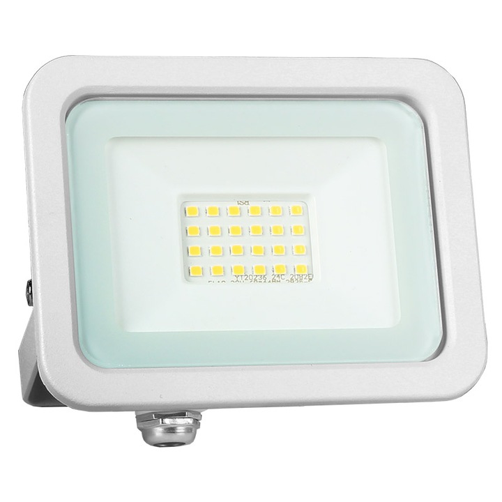 Proiector led 20W, Mentavill, alb, de exterior, slim, IP65