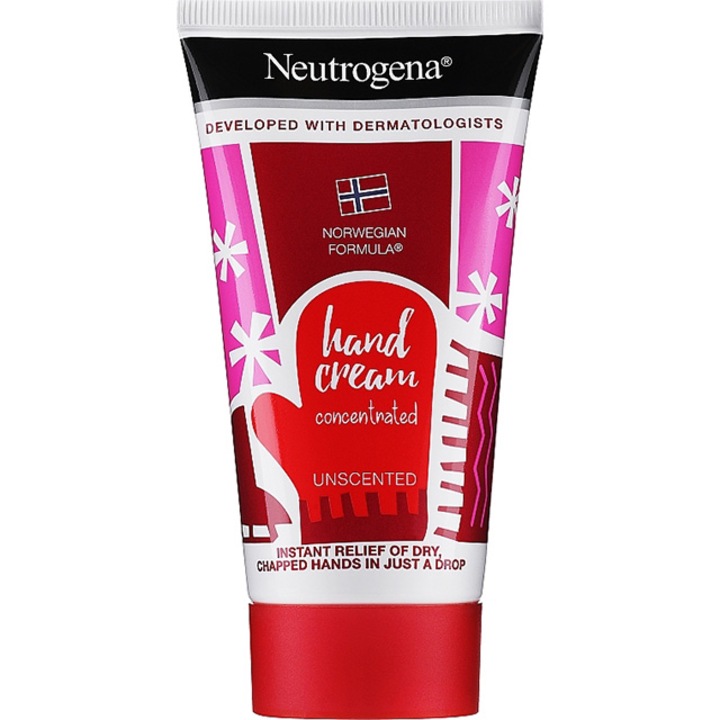 Kézkrém, Neutrogena, koncentrált, illatmentes, gyors felszívódású, erős hidratálású, koncentrált, illatmentes, 75 ml