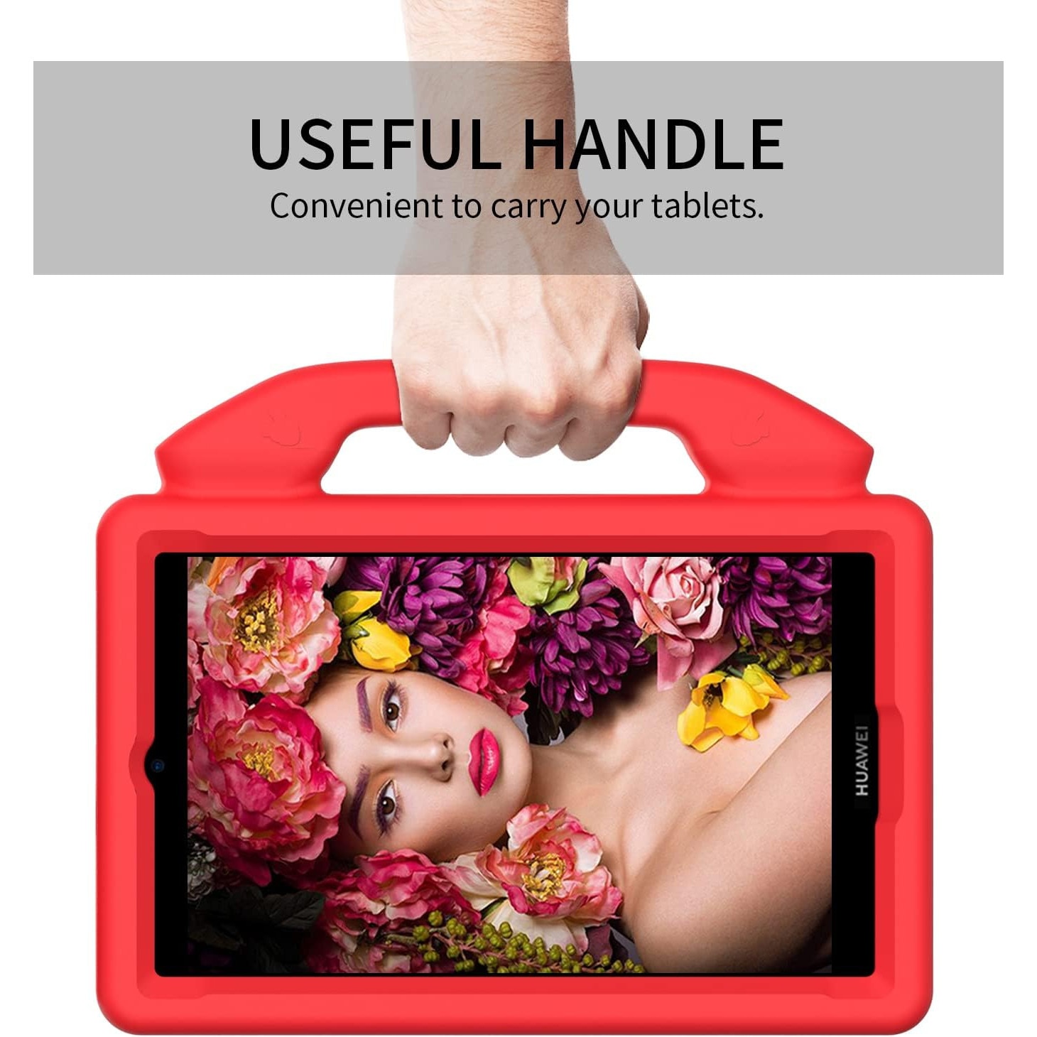 Husa de tip stand Sigloo, pentru tableta Samsung Galaxy Tab A8 2022/2021, 10.5 inch X200, X205, protectie 360, Shockproof, Red