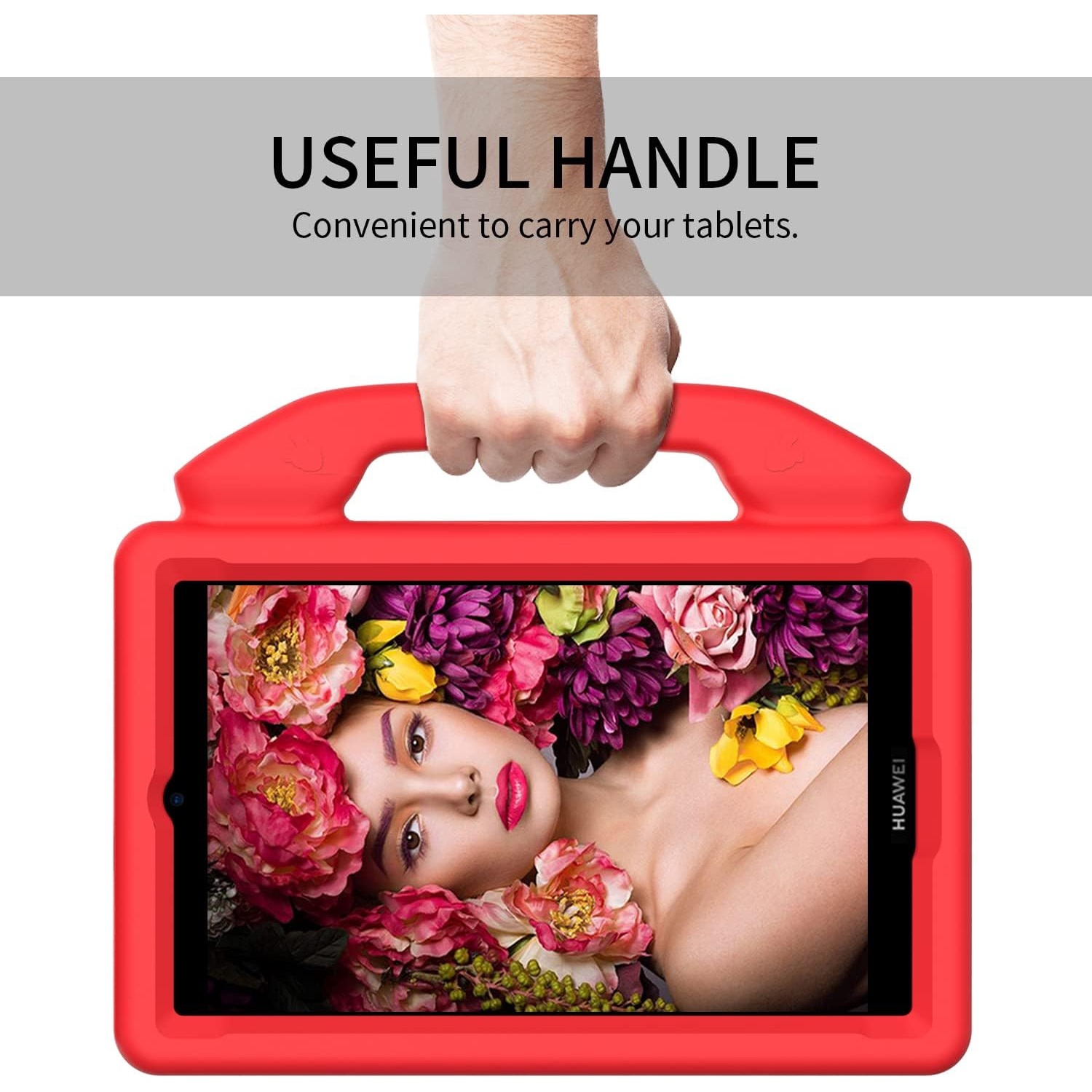 Husa de tip stand Sigloo, pentru tableta Samsung Galaxy Tab A8 2022/2021, 10.5 inch X200, X205, protectie 360, Shockproof, Red