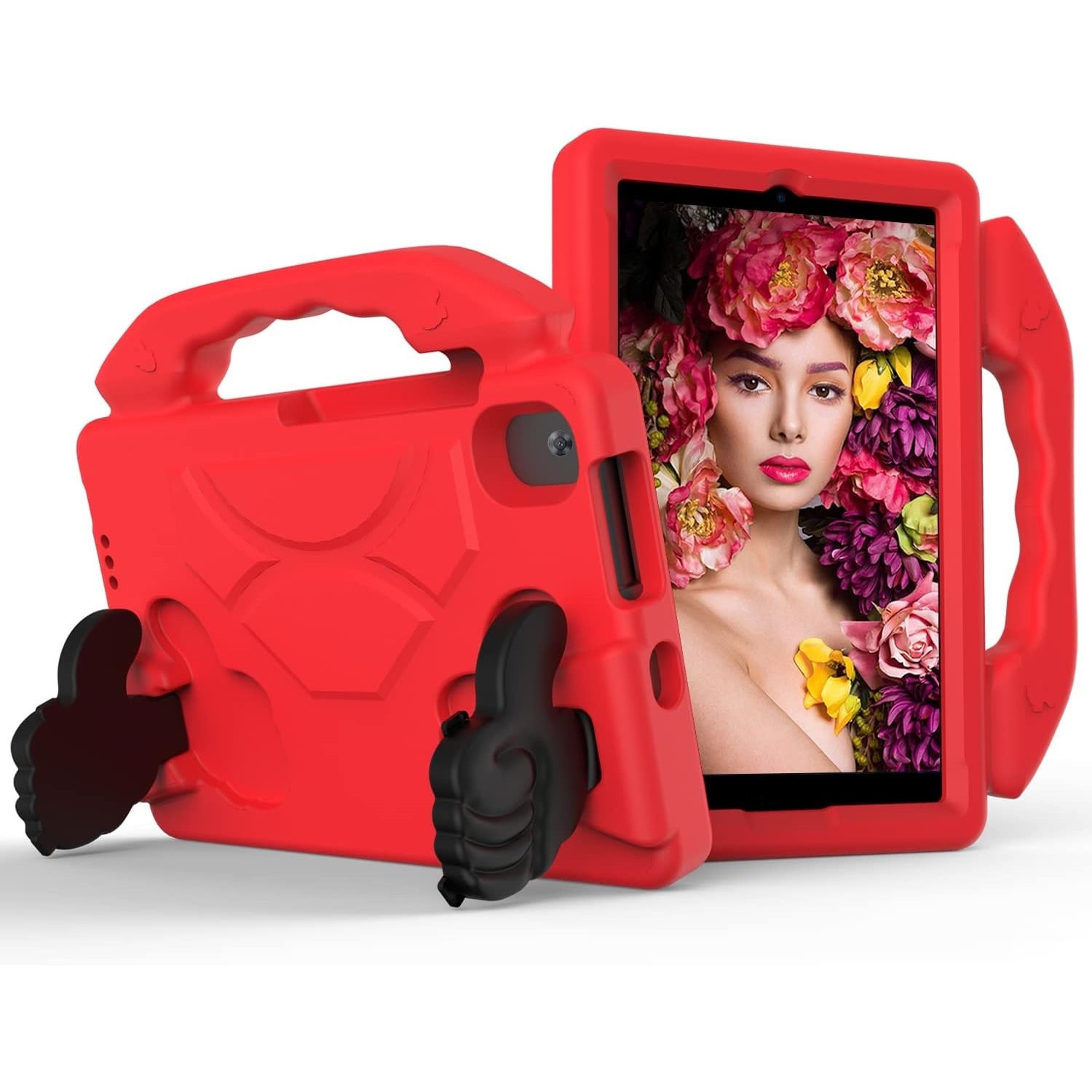 Husa de tip stand Sigloo, pentru tableta Samsung Galaxy Tab A8 2022/2021, 10.5 inch X200, X205, protectie 360, Shockproof, Red