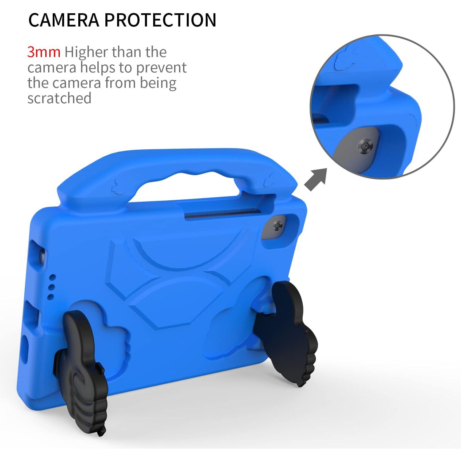 Husa de tip stand Sigloo, pentru tableta Samsung Galaxy Tab A8 2022/2021 10.5inch X200, X205, protectie 360, Shockproof, Blue