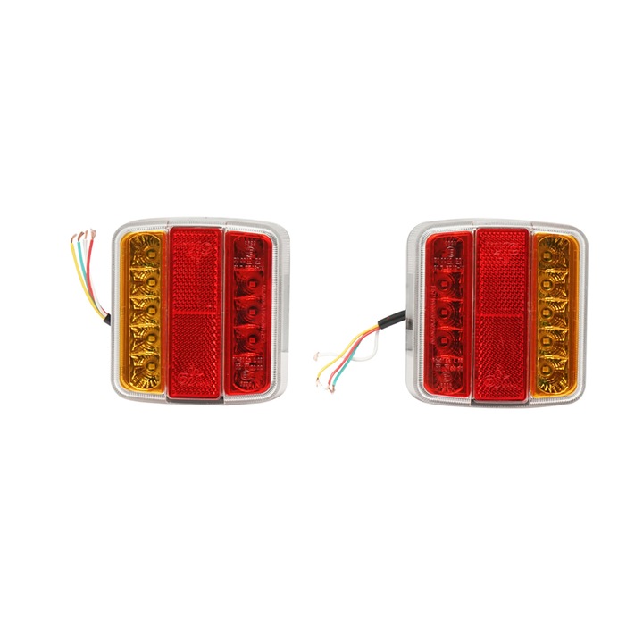 Set 2 lampi stop remorca, rulota, camion LED 12V-24V (stanga / dreapta), model TRL003