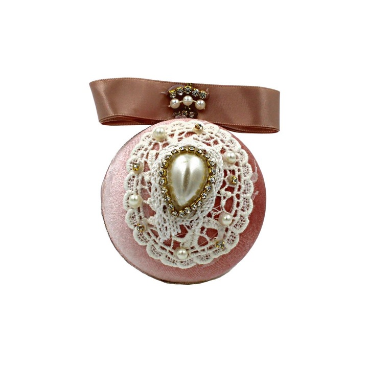 Glob DECORIS culoarea rose din catifea