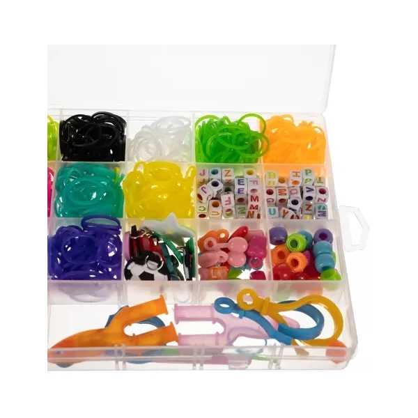Module Elastice Colorate Set creativ elastice loom colorate cu organizator si accesorii, 1500 ...