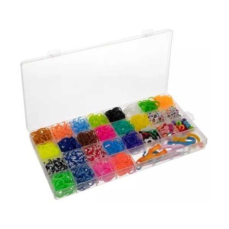 Module Elastice Colorate Set creativ elastice loom colorate cu organizator si accesorii, 1500 ...