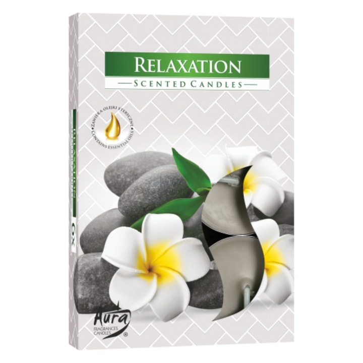 Set 6 lumanari parfumate tip pastila, cu arome speciale pentru relaxare totala