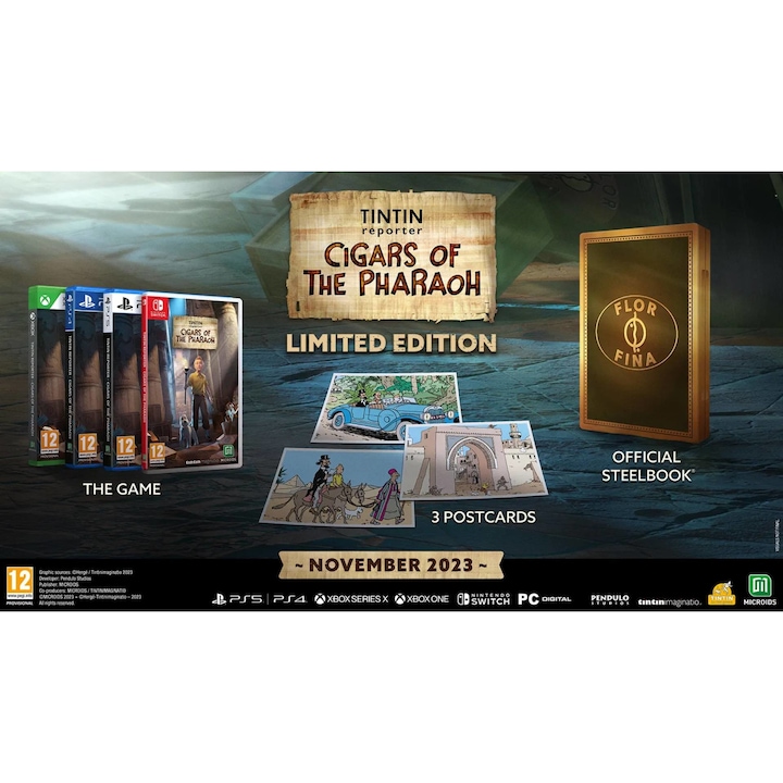 Игра PENDULO STUDIOS Tintin Reporter Cigars Of The Pharaoh, за Nintendo Switch