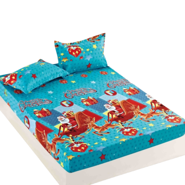 Чаршаф за легло и 2 калъфки Jojo Home, Finet, 2 лица, 3 части, 160x200 см, Многоцветен