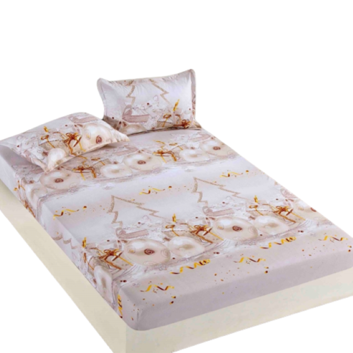 Покривало за легло и 2 калъфки за възглавници, Jojo Home, Finet, 2 лица, 3 части, 160x200см, Многоцветен