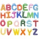 Set litere colorate si vesele din lemn, cu magnet