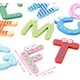 Set litere colorate si vesele din lemn, cu magnet