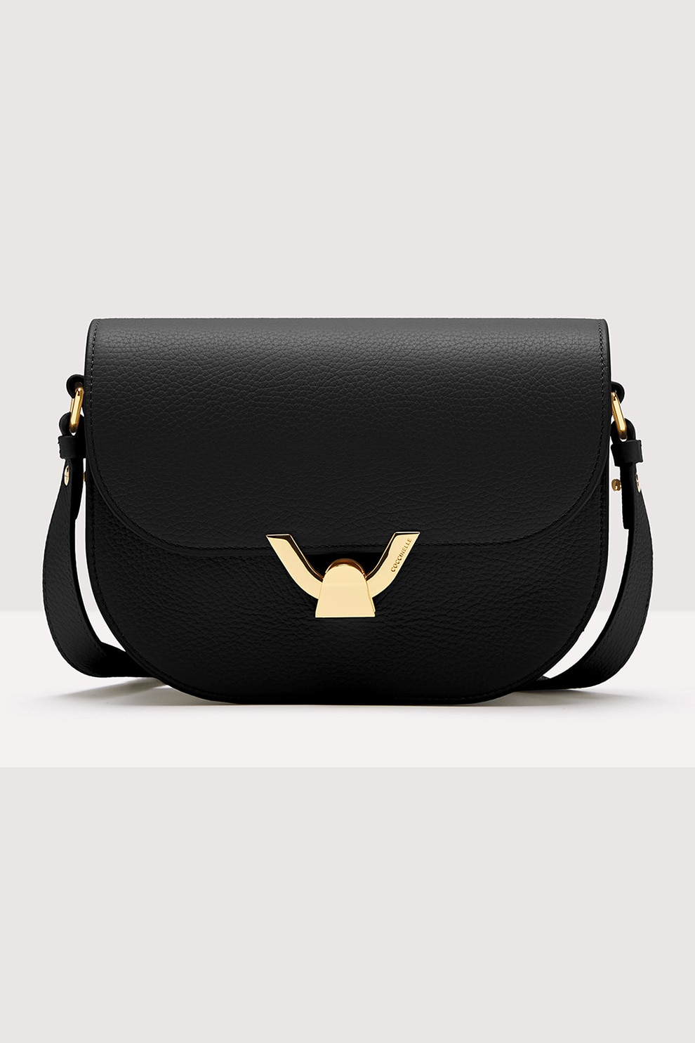 COCCINELLE, Geanta crossbody de piele cu bareta ajustabila Dew