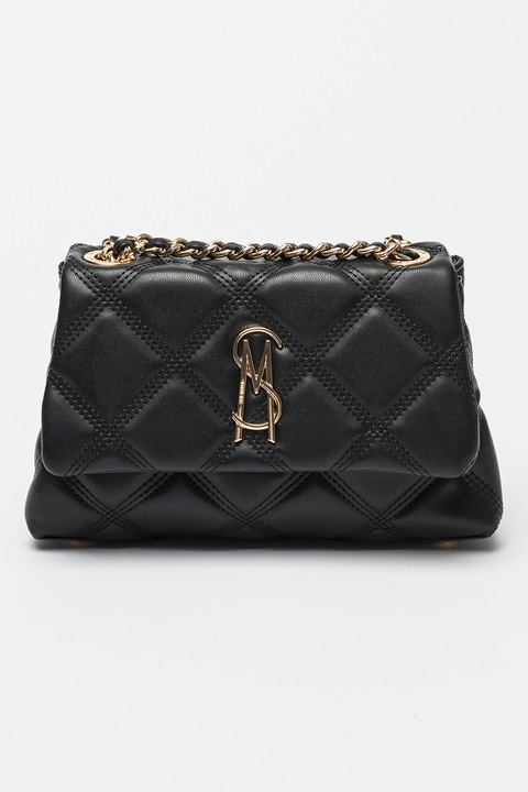 Steve Madden, Volturi keresztpántos steppelt műbőr táska, Fekete