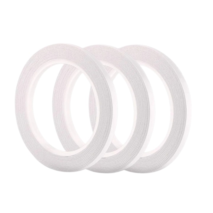 3 db ragasztótekercs kézműves készlet Fepito, pamut, fehér, 30 mx 6 mm