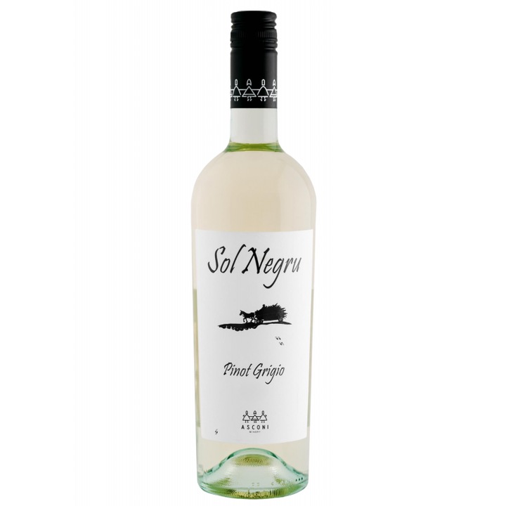 Бяло вино Asconi Sol Negru Pinot Grigio, Пино Гриджо, Молдова, 750 мл